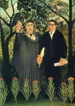  Musa Pintura - la musa que inspiró al poeta 1909 Henri Rousseau Postimpresionismo Primitivismo ingenuo